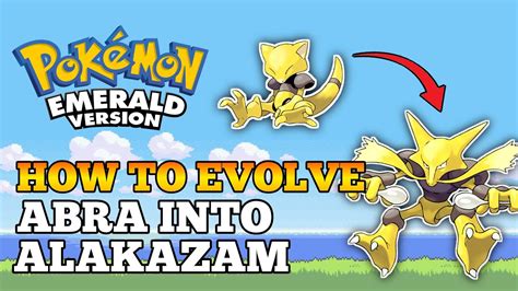 when does abra evolve emerald